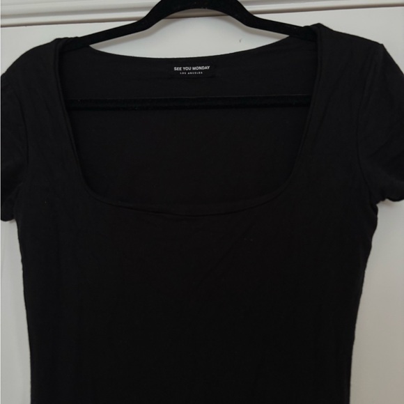 See You Monday Black Midi Dress - Picture 4 of 7